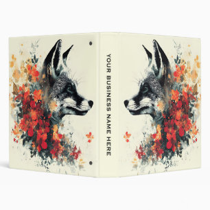Boho Floral Fox Wildlife Nature Binder