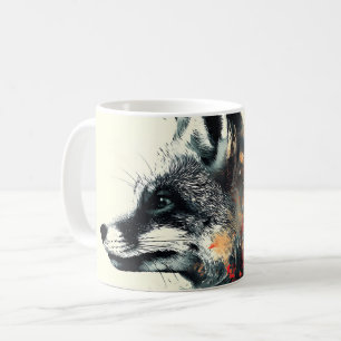 Boho Floral Fox Wildlife Nature Coffee Mug