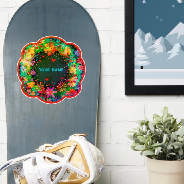 Boho Floral Fun Custom Name Inspirivity Trendy (Creator Uploaded)