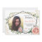 Boho Floral Geometric Gold Graduation Invitation
