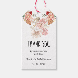 Boho Floral Heart Gift Tags