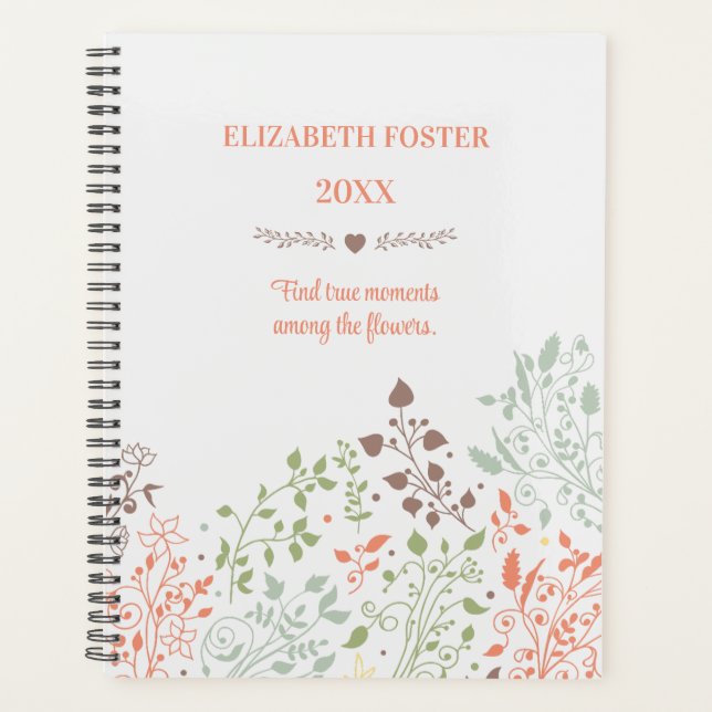 Boho Floral Inspiration Planificateur de devis (Devant)