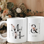 Boho Floral Letter Maid of Honour Coffee Mug<br><div class="desc">Wedding party thank you gift mug to personalize for your Maid of Honour. Maid of Honour is lettered with neutral boho floral letters and handwritten script. You can also add the name of the bride and groom and their wedding date, which frames a co-ordinating floral ampersand. Lovely wedding party keepsake...</div>