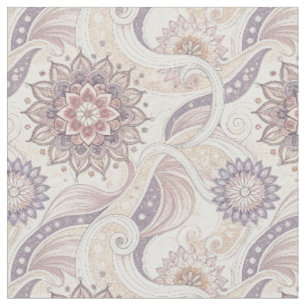 Boho Floral Mandala Spiritual Design Pattern Fabric