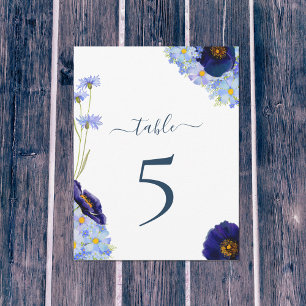 Boho Floral Mariage Numéro de table