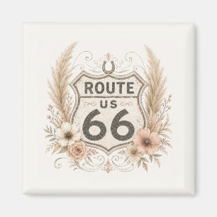 Boho Floral Mother Road Keepsake Magnet