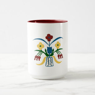 Boho Floral Mug   Hand Drawn Vibes 