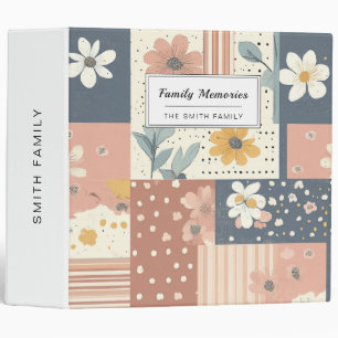 Boho Floral Patchwork in Terracotta and Sage Binder