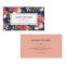 Boho Floral Pattern - Navy Blue & Coral