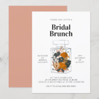 Boho Floral Perfume Bridal Brunch Pink Shower