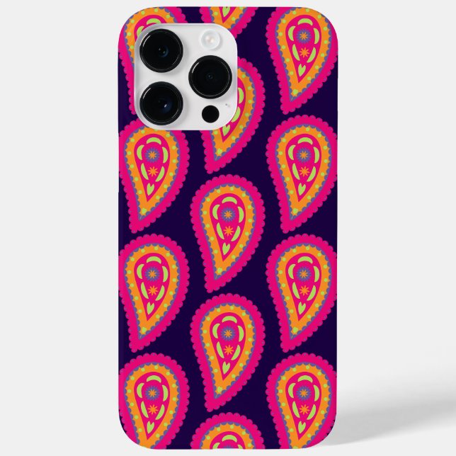 Boho Floral Pink Motif Case-Mate iPhone Case (Back)