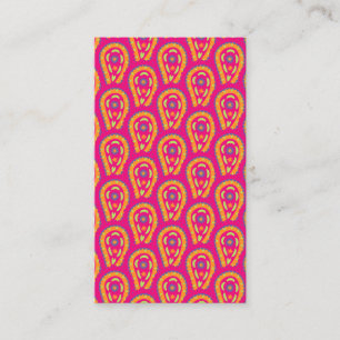 Boho Floral Pink Motif Discount Card