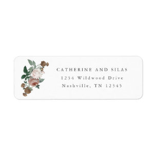 Boho floral Return Address Label