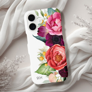 Boho Floral Rustique avec Votre Monogramme