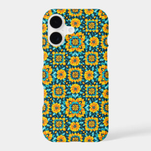 Boho Floral Seamless Pattern in Vibrant Folk Style