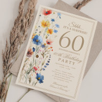 Boho Floral Surprise 60th Birthday Party For Her
