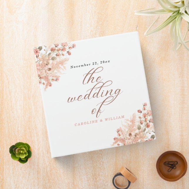 Boho Floral Wedding Binder (In Situ)