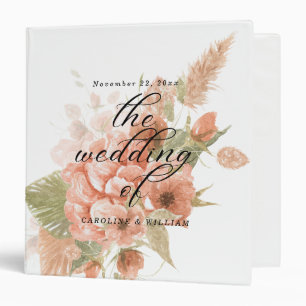 Boho Floral Wedding Binder