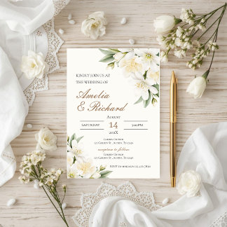 Boho  Floral  Wedding Invitation