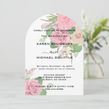 Boho Floral Wedding Invite, Custom Editable