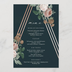 Boho Floral Wedding  Menu