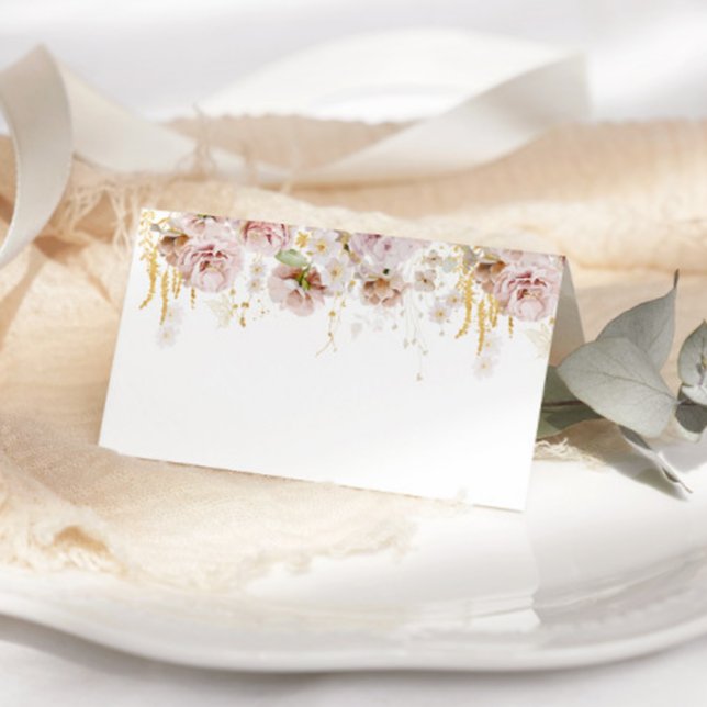 Boho floral wedding place cards (Creator Uploaded)