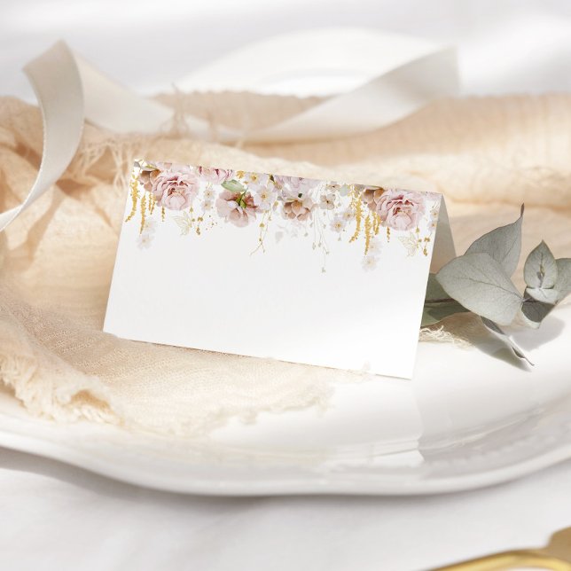 Boho floral wedding place cards (Creator Uploaded)