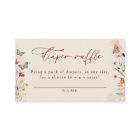 Boho Floral Wildflower Baby Shower Diaper Raffle