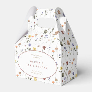 Boho Floral Wildflower    Favor Box