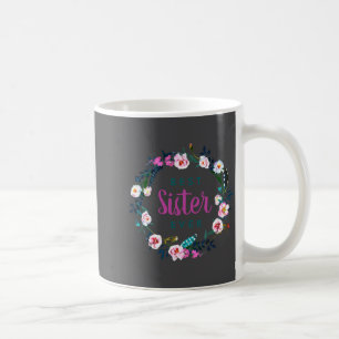 Boho Floral Wreath Sister Ever Coffee Mug