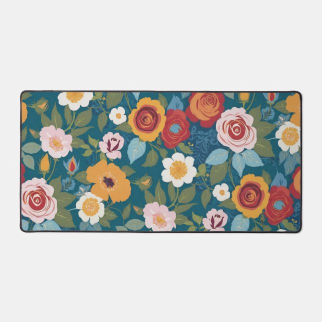 Boho Florals aux couleurs rétro (Recto)