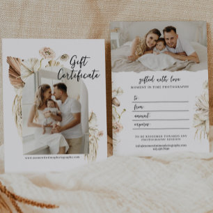 Boho Florals Photo Arch Carte cadeau photo