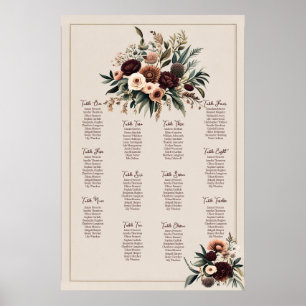 Boho Florals Seating Chart