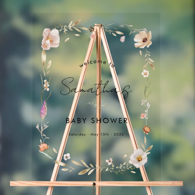 Boho Flower Baby Shower (Neutre)