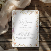 Boho Flower Baby Shower