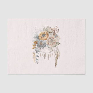 Boho Flower Bouquet and Dreamcatcher Tissue Paper