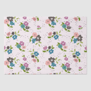 Boho Flower Clusters Tissue Paper
