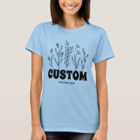 Boho Flower Doodle Vintage Chic Floral Custom