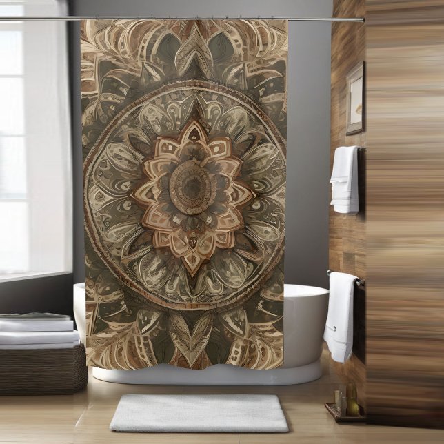 Boho Flower Douche rideau Style 3 (Créateur téléchargé)