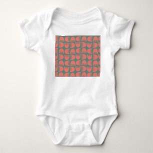 Boho Flowers Baby Bodysuit