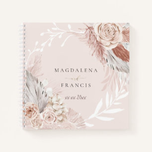 boho flowers Guest Book