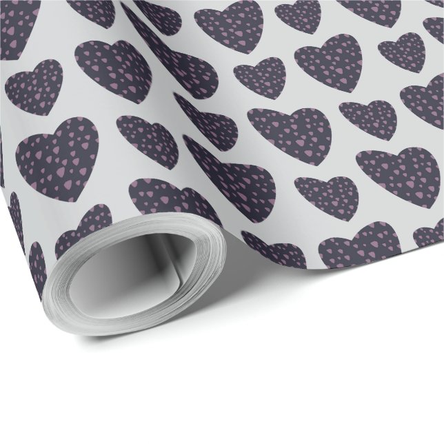 Boho Flowers Modern Floral Pattern Wrapping Paper (Roll Corner)