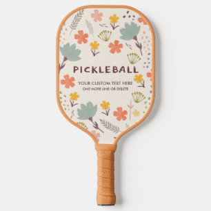 Boho Flowers Pickleball Paddle   Personalize it!