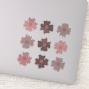 Boho Flowers Pink Earthy Tones