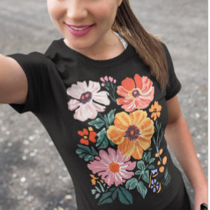 Boho Flowers Wildflower  Tri-Blend Shirt