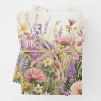 Boho Flowers Wrapping Paper