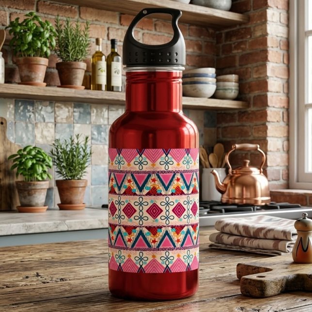 Boho Folk Art  532 Ml Water Bottle (Creator Uploaded)