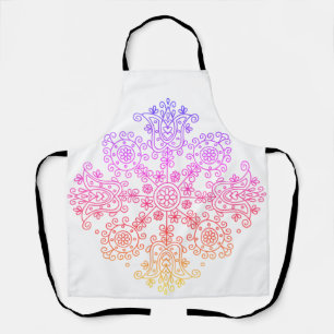 Boho Folk Pattern Apron