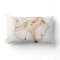 Boho Fox Woodland Baby Girl Nursery Floral Pillow