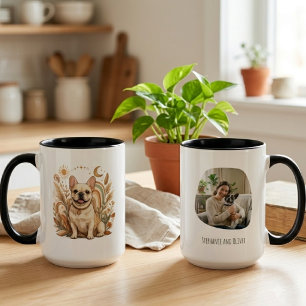 Boho French Bulldog Mom Art Mug